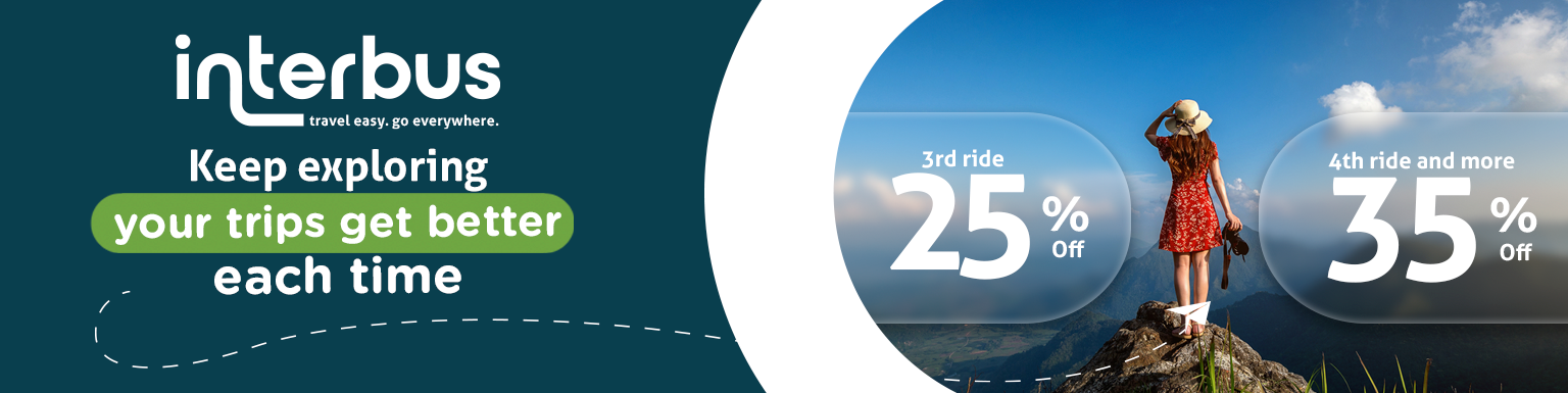 Every ride takes you further and gives you more back, 3rd ride 25% off, 4th ride and more 35%off